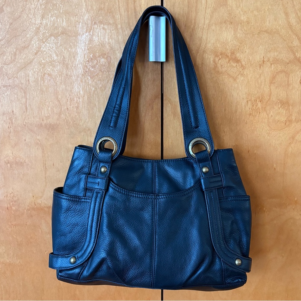 Tignanello Black Leather Bag